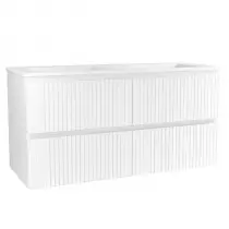 Caisson meuble Garos 120cm 4 tiroirs Blanc brillant / vasque en option - OZE Réf. CAIS-GAROS1200B