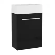 Caisson meuble lave-mains Lupio Noir / vasque en option - OZE Réf. CAIS-LUPIO-N