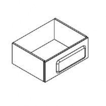 Caisson meuble vasque BENTO L60 - 1 tiroir poignée Nuage - DECOTEC Réf. 1798401