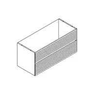 Caisson Signature 120cm 2 tiroirs (pour vasque � poser) / Placage ch�ne - DECOTEC R�f. 1823111 / 1823121