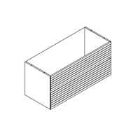 Caisson Signature 120cm 2 tiroirs (pour vasque à poser) / Placage chêne - DECOTEC Réf. 1823111 / 1823121