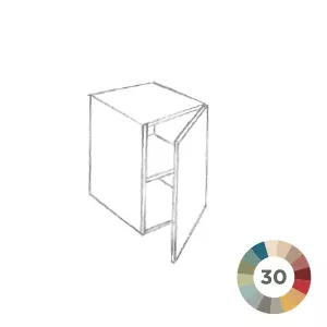 Caisson Signature 40cm 1 porte (pour composition avec plan+vasque � poser) / Laque au choix - DECOTEC R�f.1823331