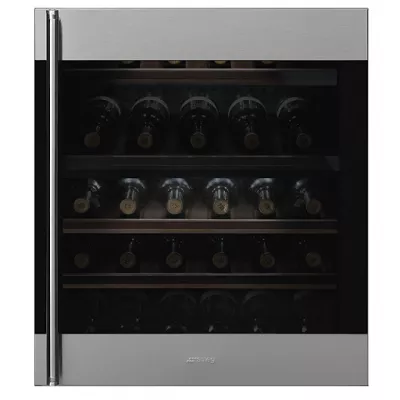 Cave � vin Classica int�grable sous plan 38 bouteilles Inox - SMEG Elite R�f. CVI338RX1