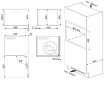 Cave à vin intégrable Classica 20 bouteilles  F Inox - SMEG Réf. CVI329XE