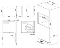 Cave &agrave; vin int&eacute;grable Classica 20 bouteilles F Inox - SMEG Elite R&eacute;f. CVI320XE1