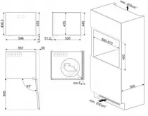 Cave à vin intégrable Dolce Stil Novo 20 bouteilles F Noir  - SMEG Réf. CVI620NRE