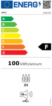 Cave à vin intégrable Linéa 21 bouteilles F Gris Neptune - SMEG Réf. CVI121G