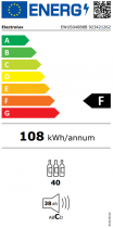 Cave à vin intégrable Single-Zone Pro Série 800 40 bouteilles Noir - Electrolux Réf. EWUS040B8B