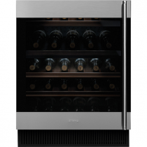 Cave à vin intégrable sous plan 38 bouteilles G Inox charnières à gauche - SMEG Elite Réf. CVI338LX3