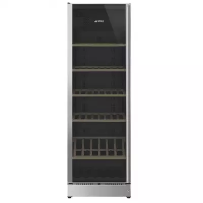 Cave � vin pose libre 197 bouteilles G Inox - SMEG R�f. SCV115GS