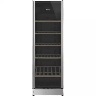 Cave � vin pose libre 197 bouteilles G Inox charni�res droite - SMEG R�f. SCV115G