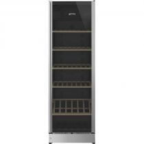 Cave à vin pose libre 197 bouteilles G Inox charnières droite - SMEG Réf. SCV115G