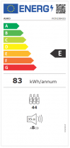 Cave à vin sous plan 44 bouteilles E Noir Graphite mat - ASKO Réf. WCN15842G