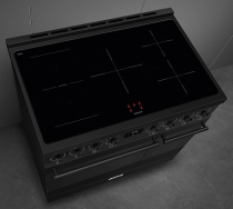 Centre de cuisson Sinfonia 90cm 2 fours électriques / 5 foyers induction Noir mat - SMEG Elite Réf. C92IPN2