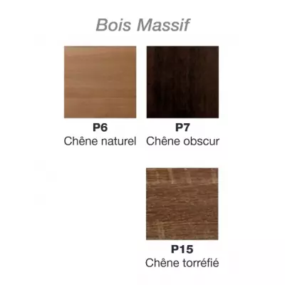 Choix de la finition \ BOIS MASSIF\  2025 pour meuble Vivienne