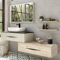 Choix du coloris Esquisse & Courtoisie - Finition mélaminé bois pour meuble DECOTEC