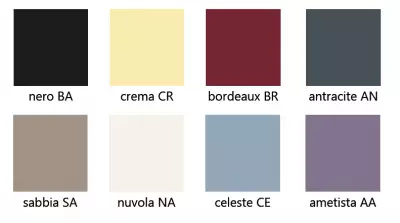 Choix du coloris Genesi -  pour piano de cuisson STEEL