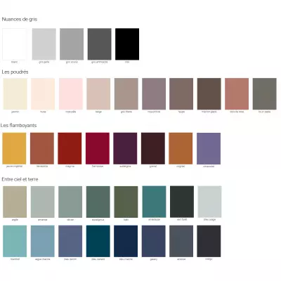 Choix du coloris laque satin� pour miroir Reflet SANIJURA