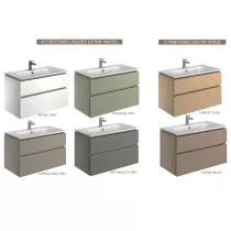 Choix du coloris Levanto - Finition laque ou décor bois pour meuble DECOTEC