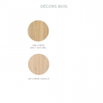 Choix du coloris Lumina/Esquisse - Finition mélaminé bois pour meuble DECOTEC