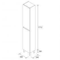 COL.INFINITY 30X181X24 2P WHGL - SALGAR Réf. 106305