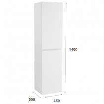 Colonne 2 portes Harmonie 35x140cm Argile - OZE Réf. HAR-C1400AR