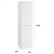 Colonne 2 portes Harmonie 35x140cm Blanc mat - OZE Réf. HAR-C1400BM