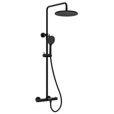 Colonne bain-douche thermostatique Gala Noir mat - OZE R�f. GALA830NM