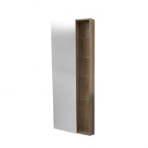 Colonne Bento 60cm 1 porte + 9 tablettes décor bois - DECOTEC Réf. 1790461