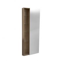 Colonne Bento 60cm 1 porte + 9 tablettes décor bois - DECOTEC Réf. 1790461
