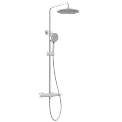 Colonne de douche m�canique Gala Blanc mat - OZE R�f. GALA500BM