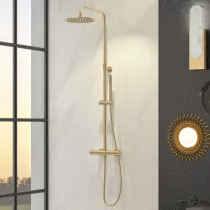 Colonne de douche thermostatique Aquadiva Or brossé - KINEDO Réf. CD368