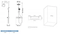 Colonne de douche thermostatique Aquanova Chromé - KINEDO Réf. CD367
