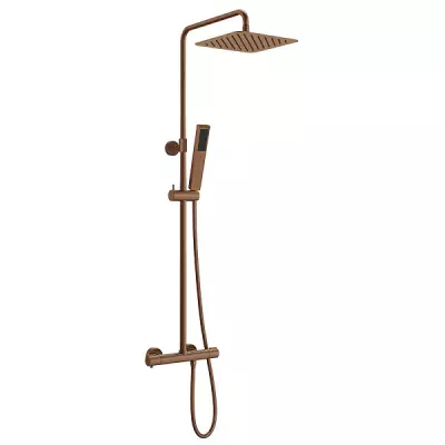 Colonne de douche thermostatique Figaro Cuivr� bross� - O\'DESIGN R�f. FIG800CB