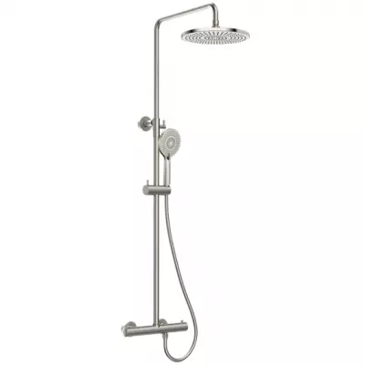 Colonne de douche thermostatique Gala Nickel bross� - OZE R�f. GALA800NB