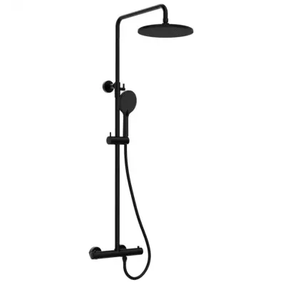Colonne de douche thermostatique Gala Noir mat - OZE R�f. GALA800NM