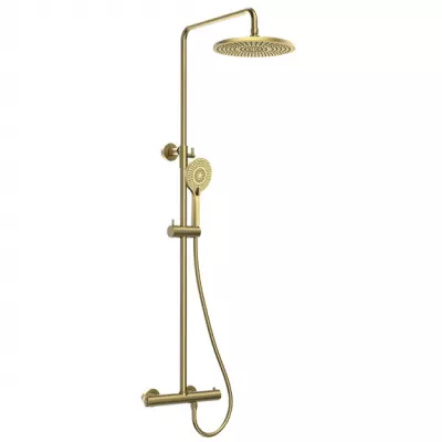 Colonne de douche thermostatique Gala Or bross� - OZE R�f. GALA800OB