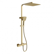 Colonne de douche thermostatique GRAFIK Or brossé PVD - O\'DESIGN Réf. GRAF800OB