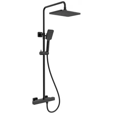 Colonne de douche thermostatique Haxo Noir mat - OZE R�f. HAXO800NM