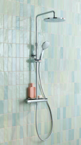 Colonne de douche thermostatique July+ Chromé - JACOB DELAFON Réf. E35678-9-CP