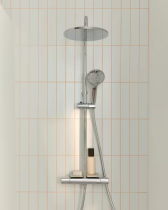 Colonne de douche thermostatique July+ Chromé - JACOB DELAFON Réf. E35678-9-CP