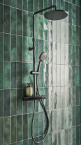 Colonne de douche thermostatique July+ Noir mat - JACOB DELAFON Réf. E35678-9-BL
