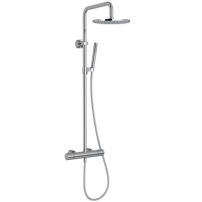 Colonne de douche Toobi mitigeur thermostatique douche de t�te ronde Chrome - JACOB DELAFON R�f. E78522-CP