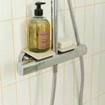 Colonne douche thermostatique July+ t&ecirc;te carr&eacute;e Chrom&eacute; - JACOB DELAFON R&eacute;f. E35679-9-CP