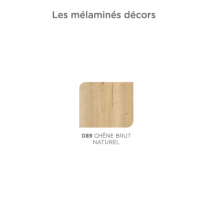 Colonne droite OPTIMUM L25 - 2 portes - finition laque - DECOTEC Réf. 1824851