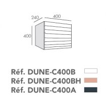 Colonne Dune 40x40cm Blanc Craie - O\'DESIGN Réf. DUNE-C400B