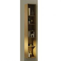 Colonne étagère Signature 30cm / Mélaminé décor bois - DECOTEC Réf. 1823501