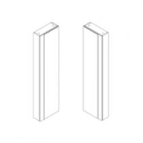 Colonne flaconnier Signature L40 - 1 porte miroir décor bois, charnières D ou G - DECOTEC Réf.1823481