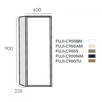 Colonne Fuji 40x90cm Smoke poudré - O\'DESIGN Réf. FUJIC900S