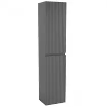 Colonne Garos 35x160cm 2 portes Gris orage brillant - OZE Réf. GAROS-C1600G